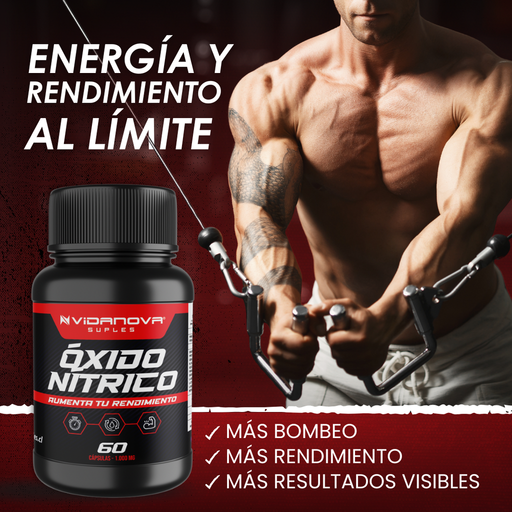 OXIDO NITRICO 1000MG 60 CAPS - Vidanova®