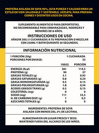 Proteína Vegetal Aislada de Soya 1kg - Vidanova® Suples